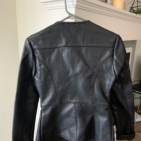 A small black, Black Noir Bomber Jacket - Picture 3 of 3